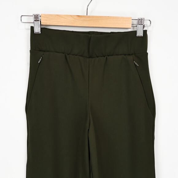 Universal Standard Smart Elastic Waist Ponte Pants Olive Green 4XS 0/00 NWT - Picture 2 of 7